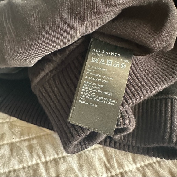 ALL Saints wool bomber jacket XXL - Picture 5 of 5